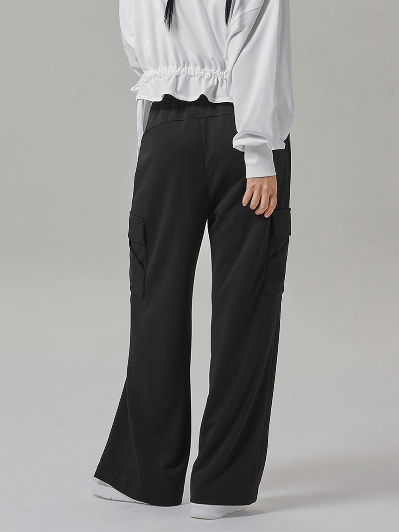 スムース カーゴ ワイドパンツ