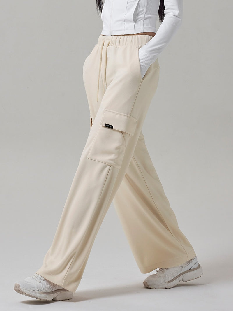 スムース カーゴ ワイドパンツ