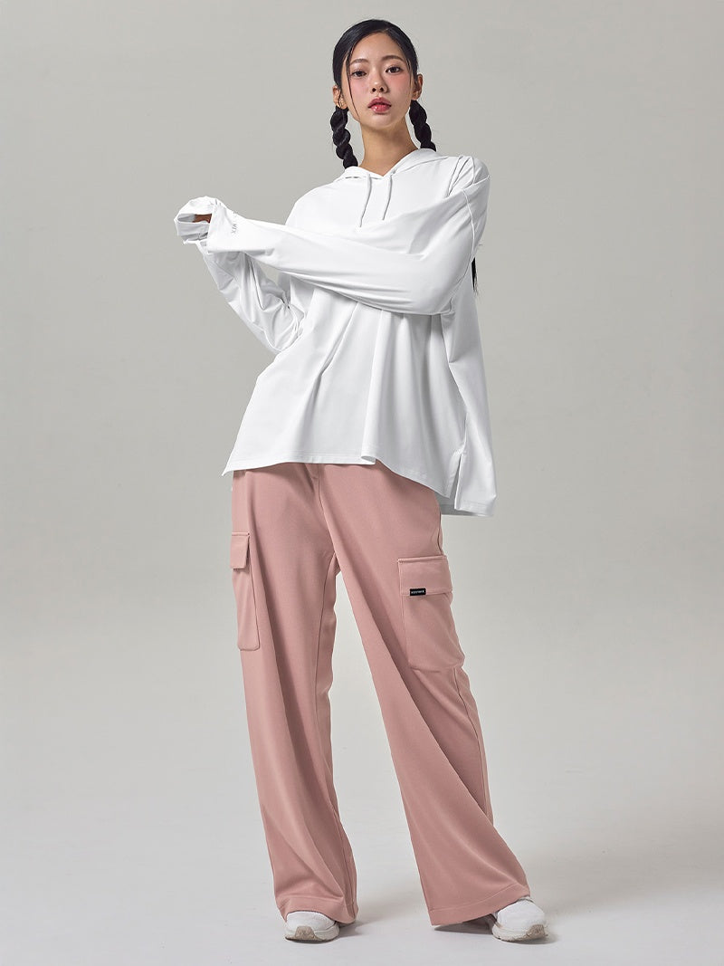スムース カーゴ ワイドパンツ