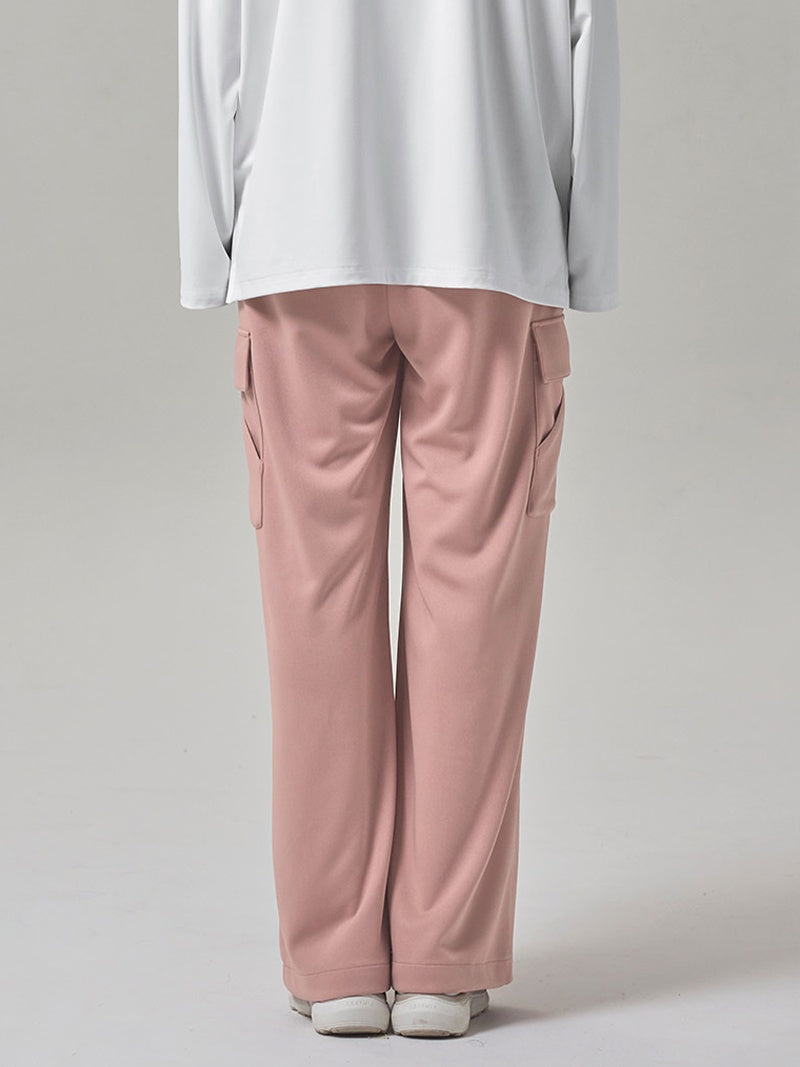 スムース カーゴ ワイドパンツ