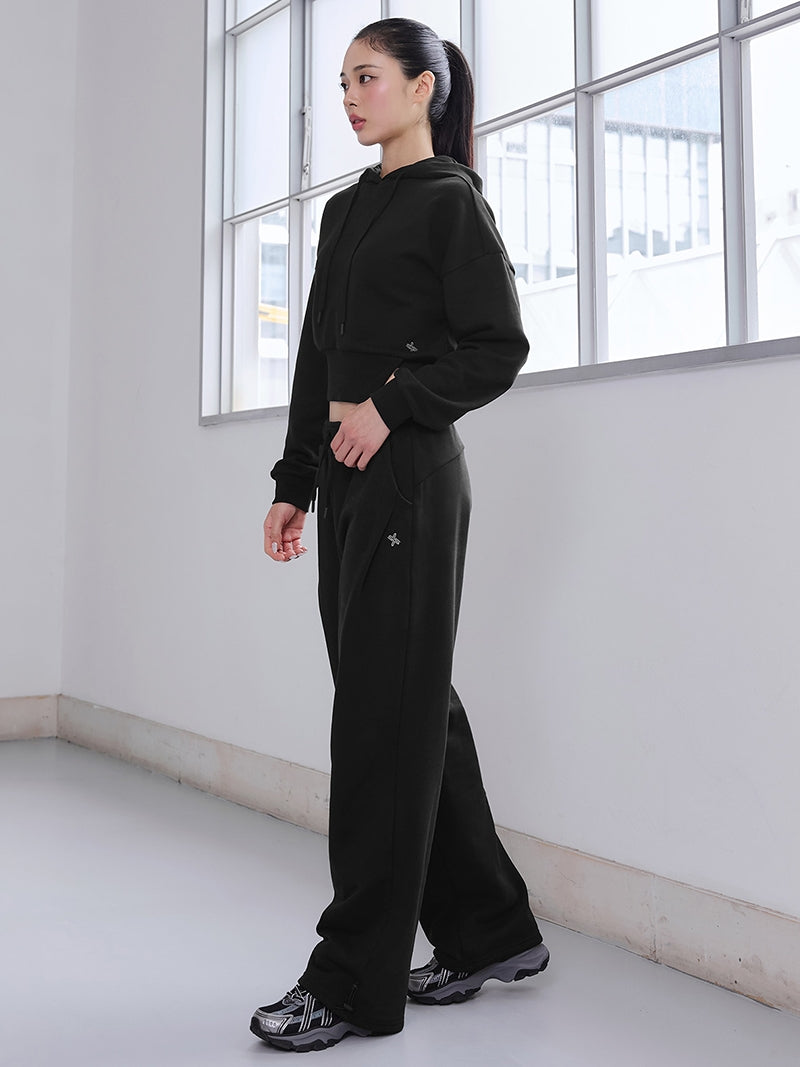 ソフトタッチ タック入り ワイドパンツ (単品)
