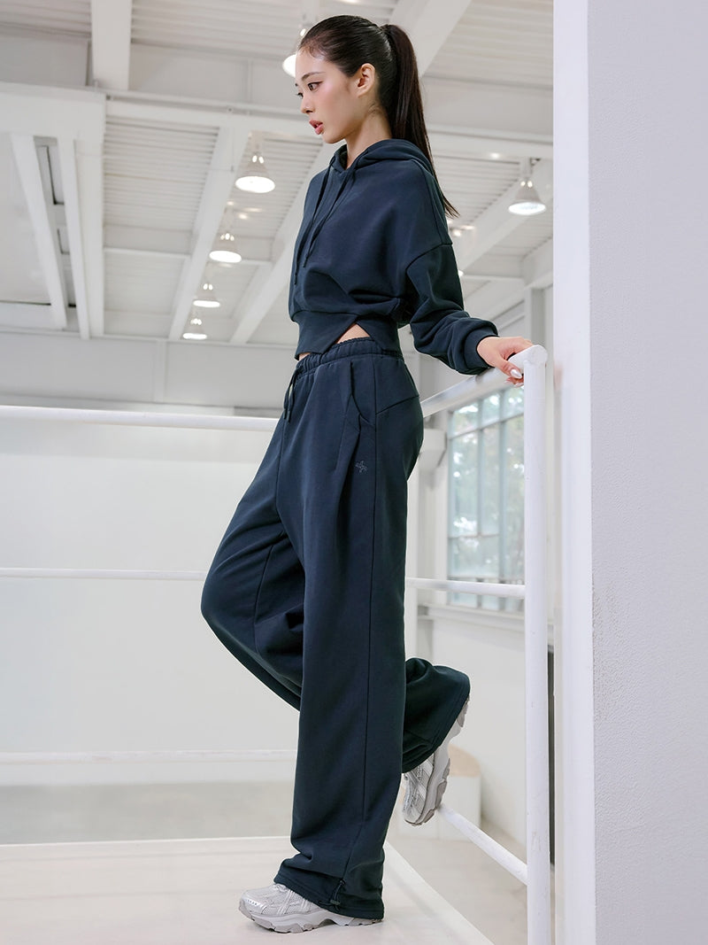 ソフトタッチ タック入り ワイドパンツ (単品)