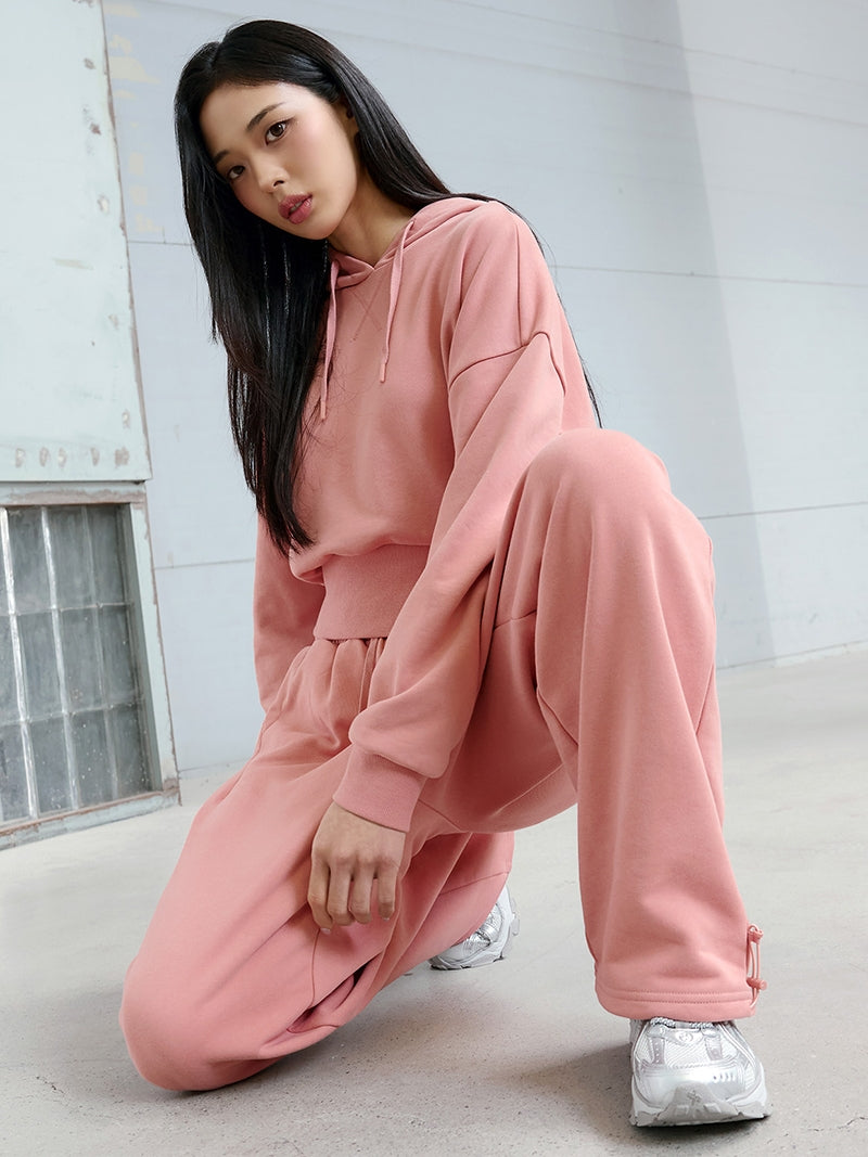 ソフトタッチ タック入り ワイドパンツ (単品)