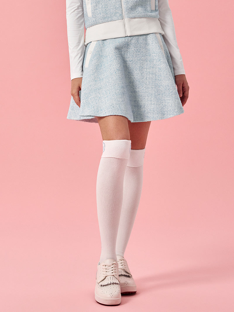 ソフト ツイード フレアスカート (単品)