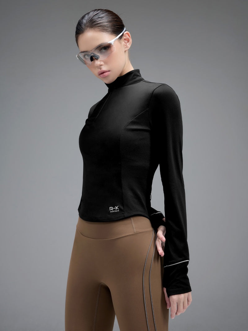 RX 裏微起毛 指穴付き 長袖