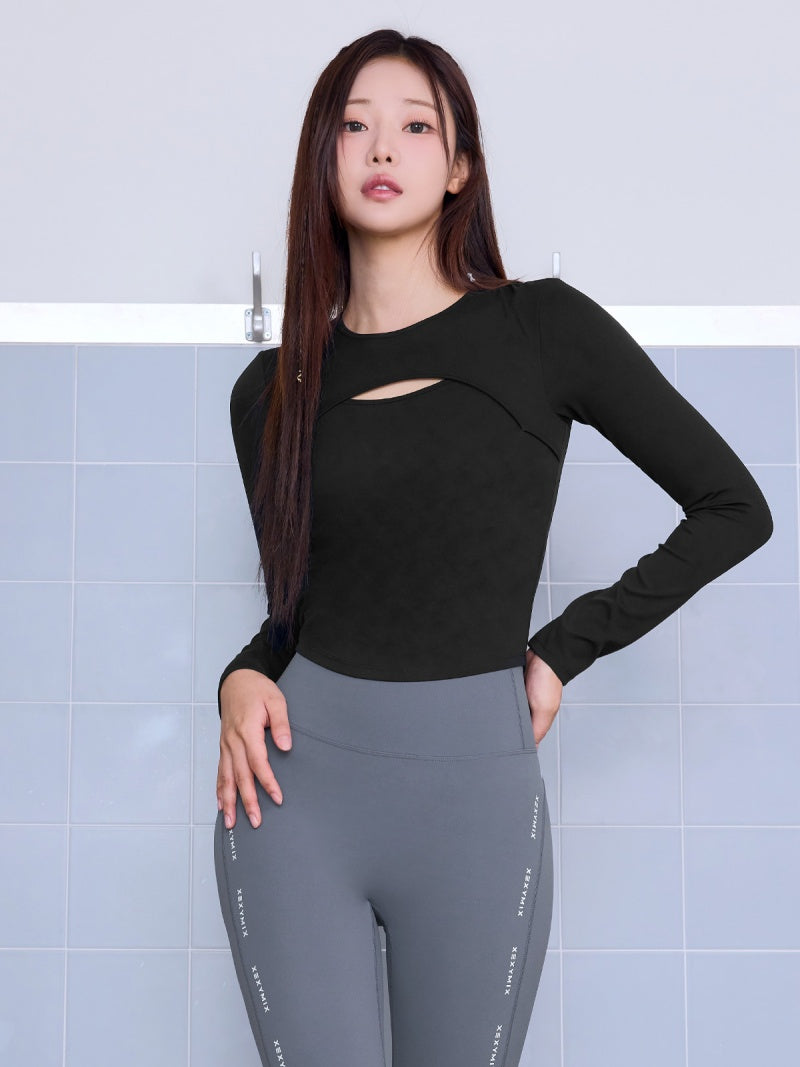 BLACK LABEL シグネチャー パワーライズ カットアウト パッド付き 長袖