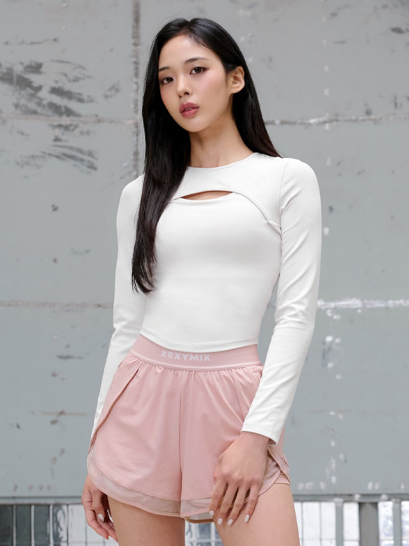 BLACK LABEL シグネチャー パワーライズ カットアウト パッド付き 長袖