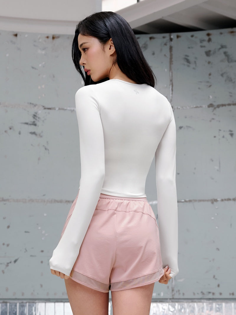 BLACK LABEL シグネチャー パワーライズ カットアウト パッド付き 長袖