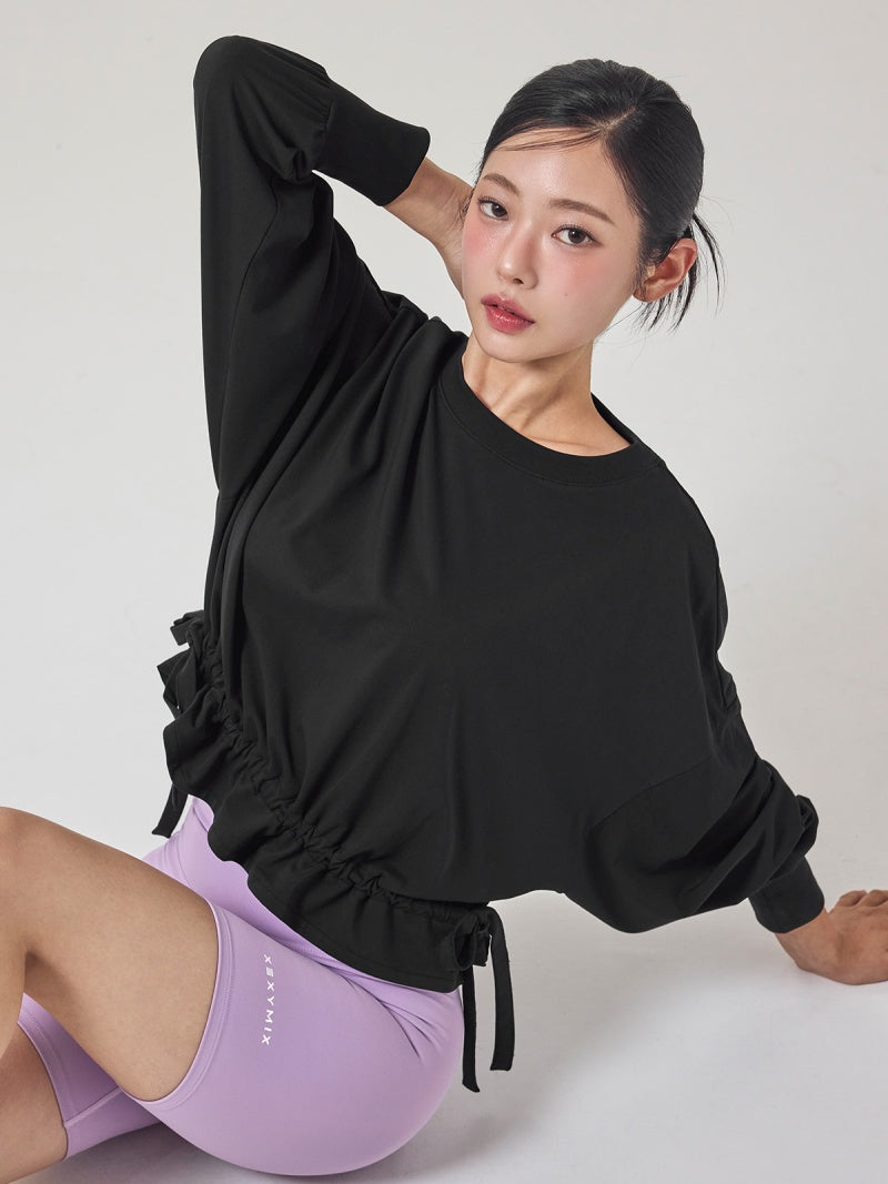 バルーン リボン付き トレーナー
