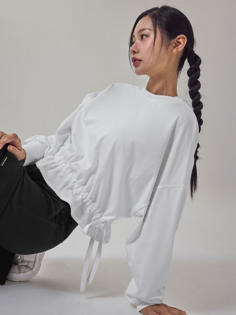 バルーン リボン付き トレーナー