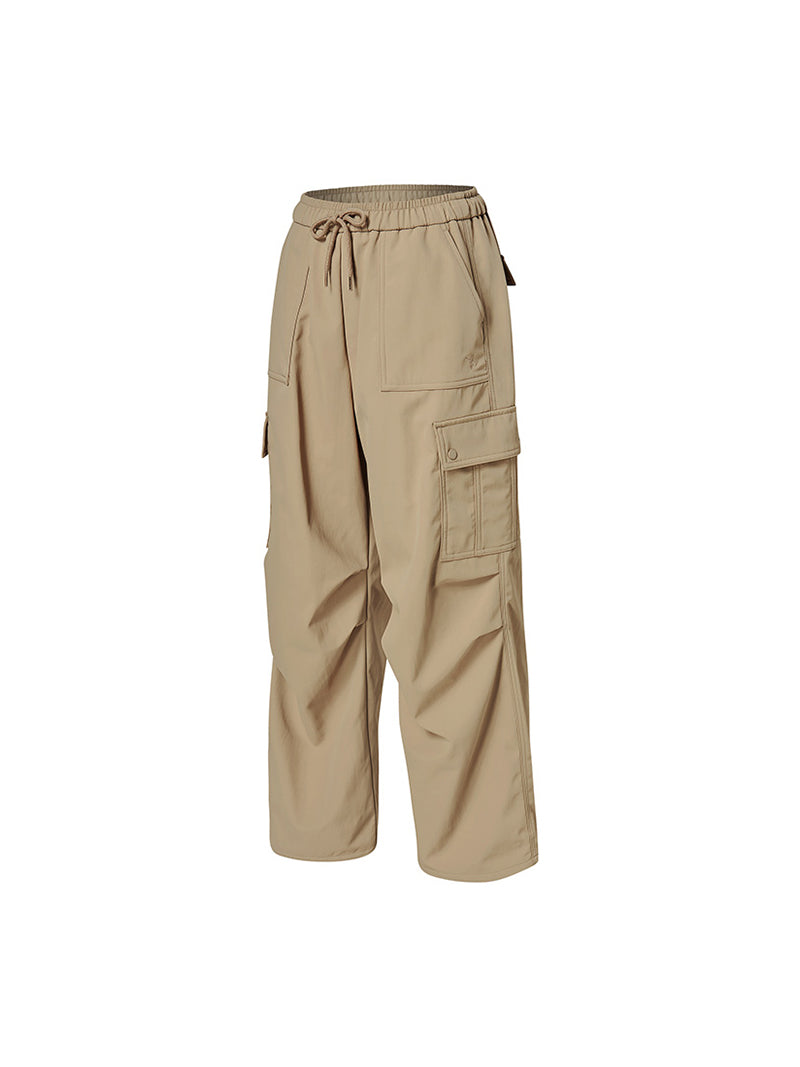 【裏起毛】ウォーム ウーブン カーゴ ワイドパンツ