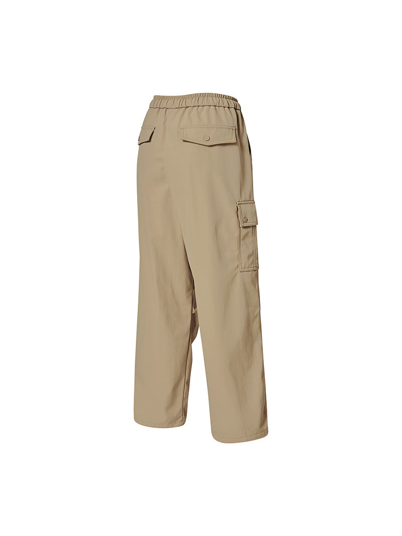 【裏起毛】ウォーム ウーブン カーゴ ワイドパンツ