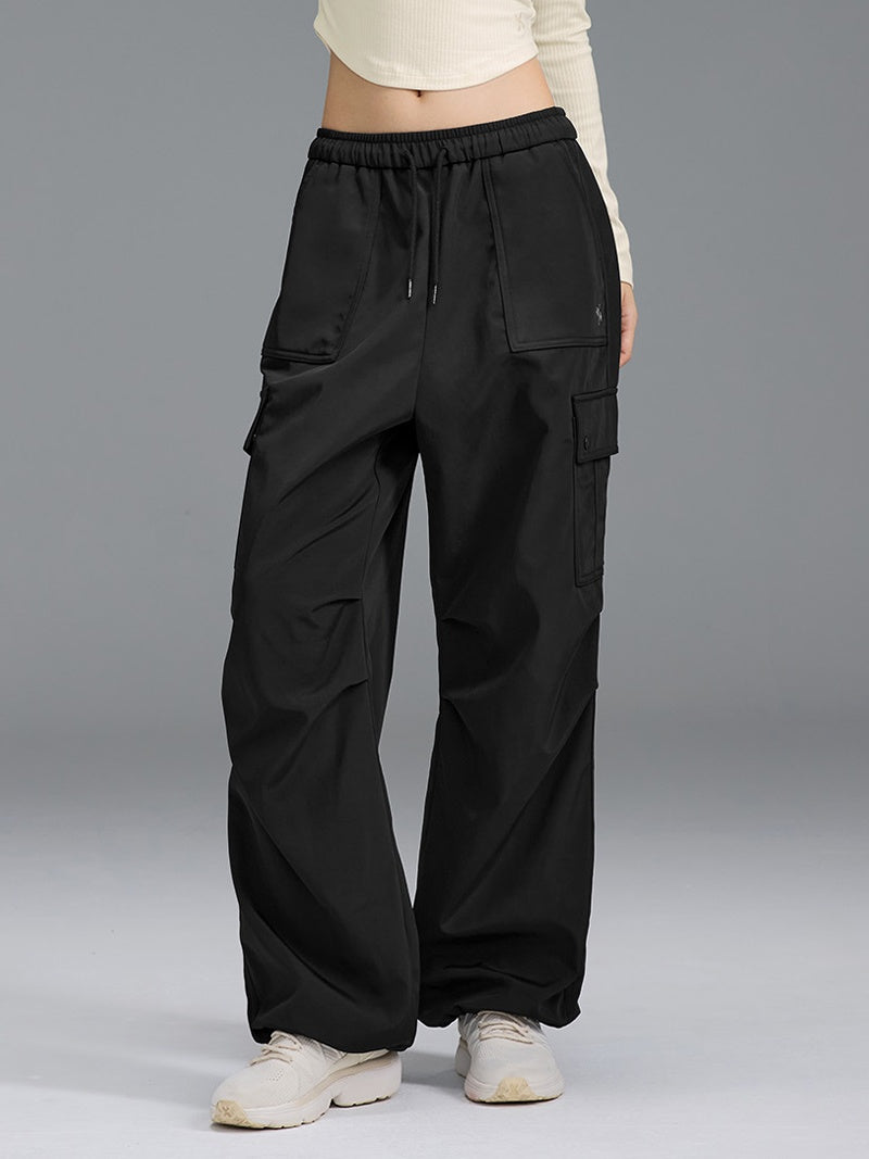 【裏起毛】ウォーム ウーブン カーゴ ワイドパンツ