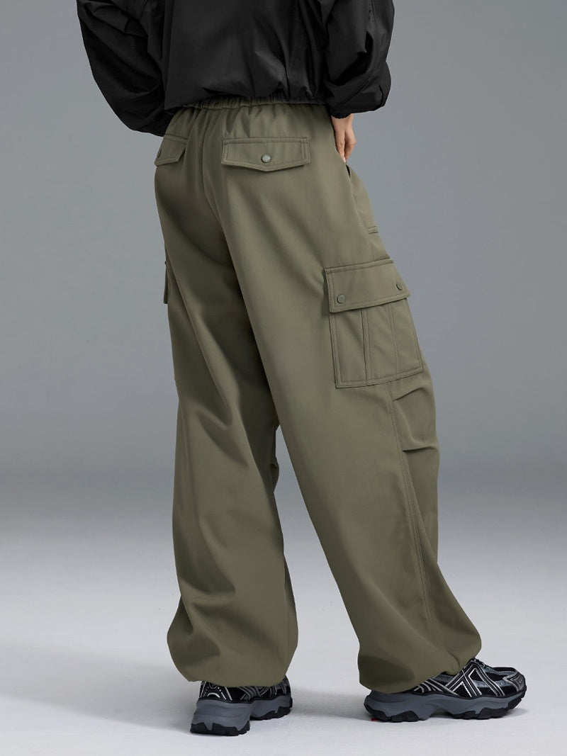 【裏起毛】ウォーム ウーブン カーゴ ワイドパンツ