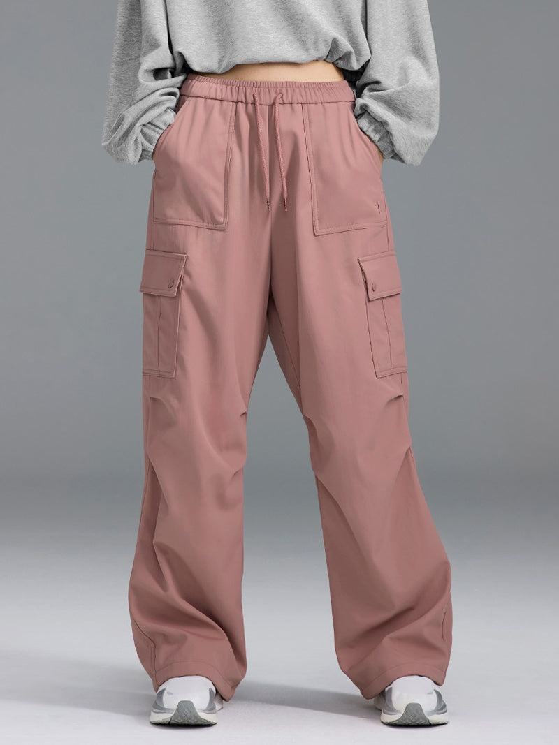 【裏起毛】ウォーム ウーブン カーゴ ワイドパンツ