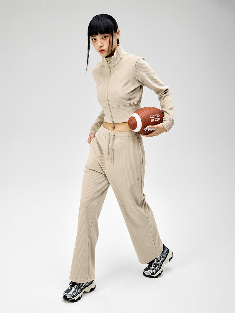 ベロア コーデュロイ ワイドパンツ (単品)