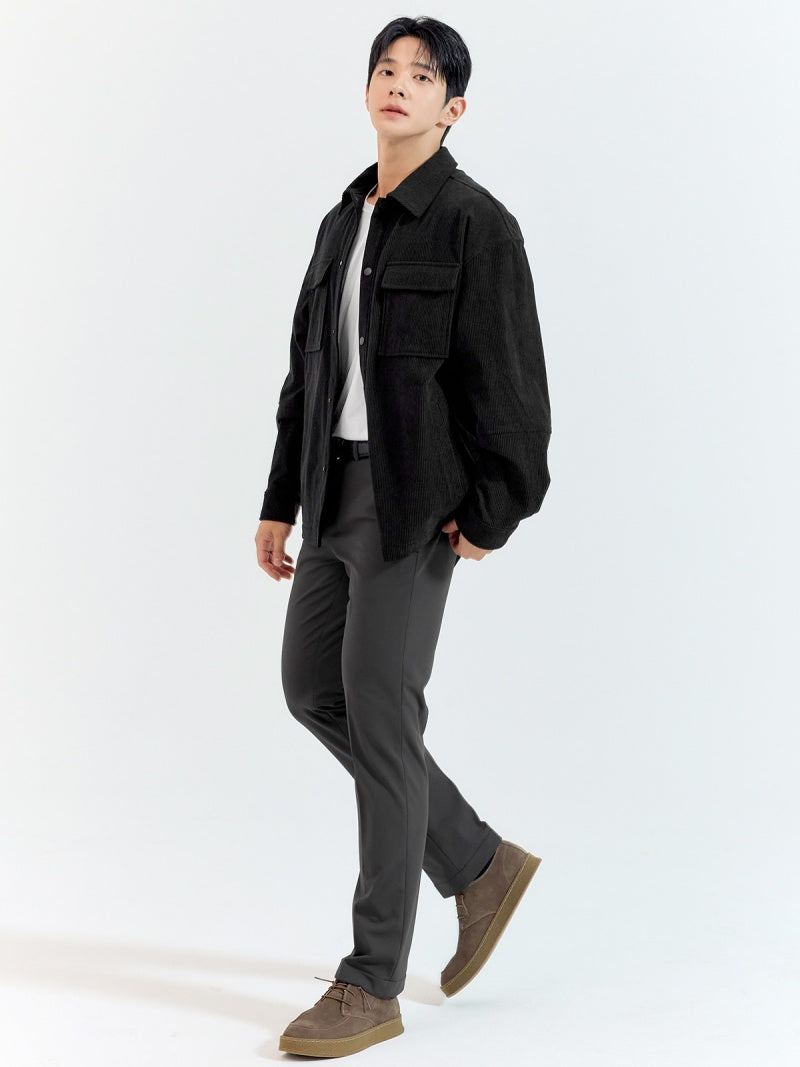 コーデュロイ ビッグポケット シャツジャケット