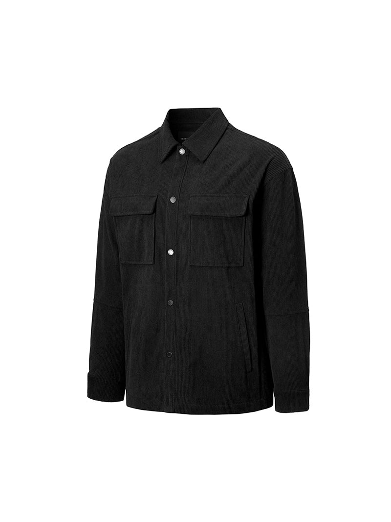 コーデュロイ ビッグポケット シャツジャケット