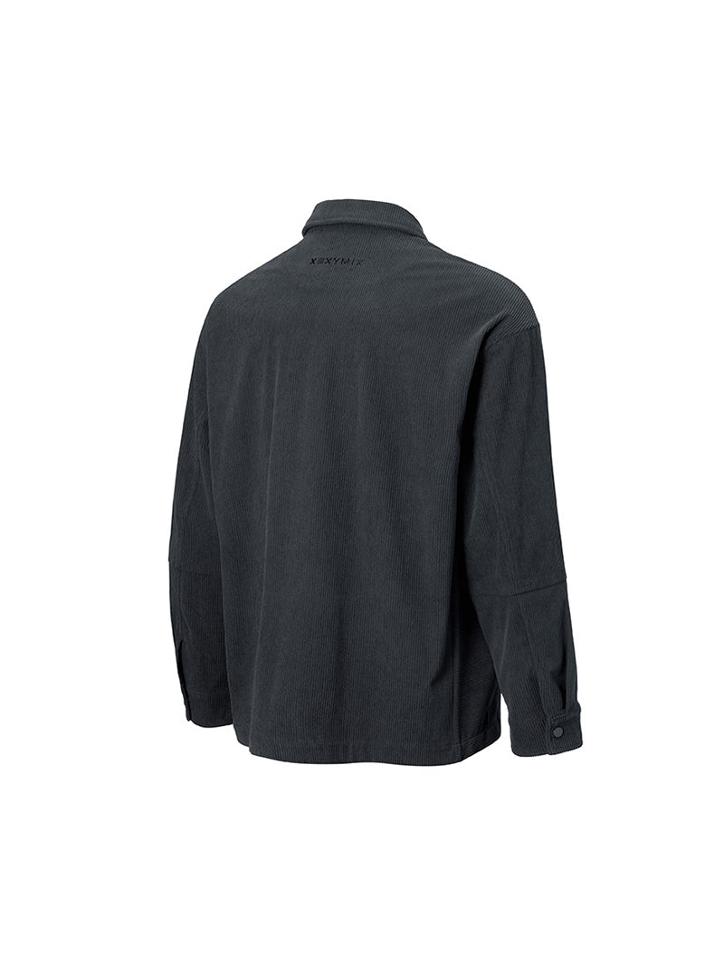 コーデュロイ ビッグポケット シャツジャケット
