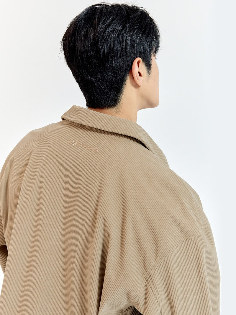 コーデュロイ ビッグポケット シャツジャケット