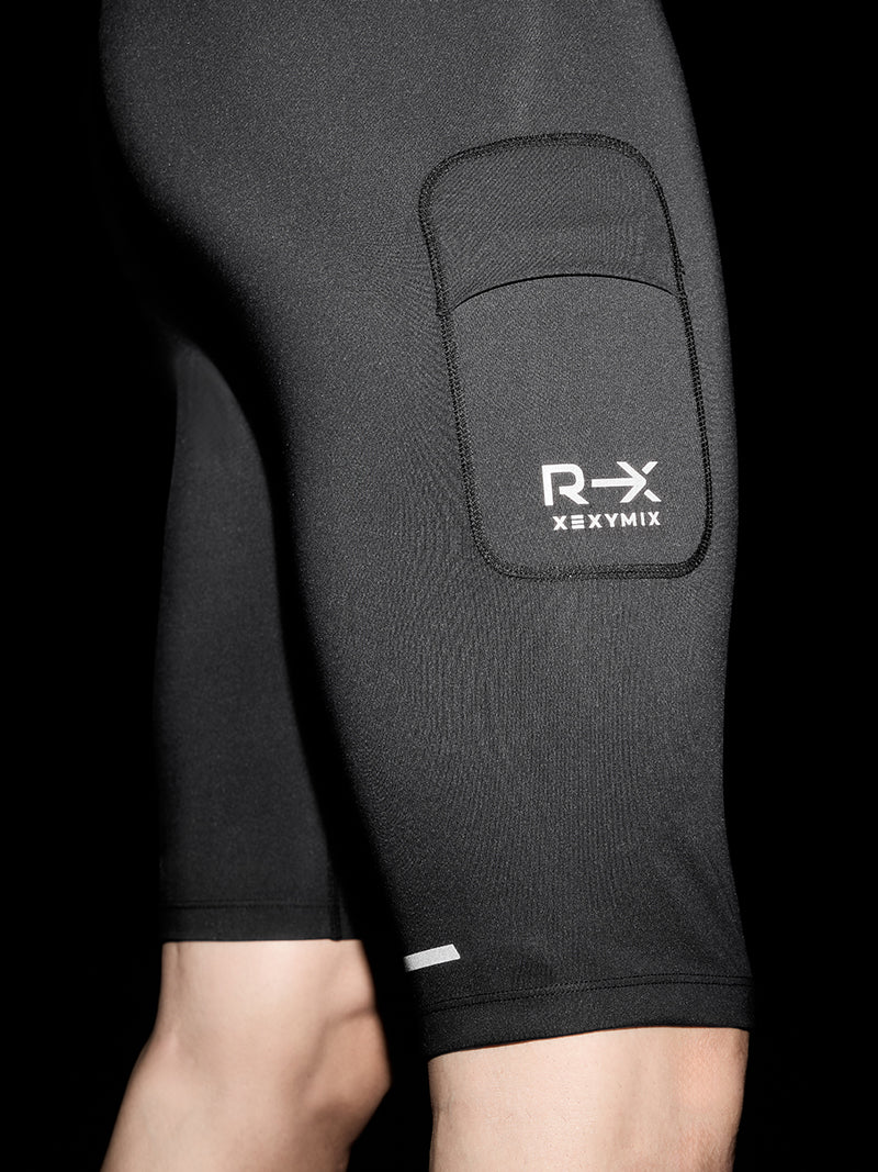 RX コンプレッション ポケット付き 5分丈 レギンス