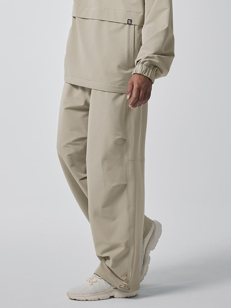 パンツ UPIT ライトリップストップ 裏起毛 ワイドパンツ (単品)