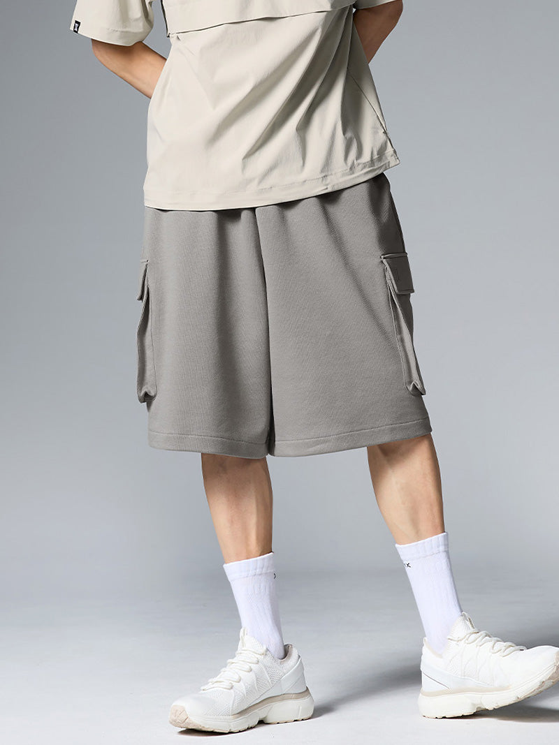 コットン メンズ バミューダ カーゴ ショートパンツ