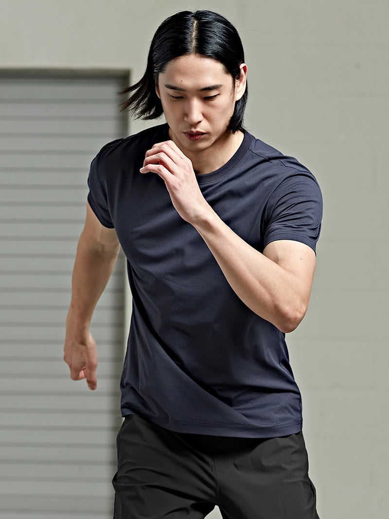 XMMST09J2 XEXYMENS ベーシック ストレッチ スリムフィット 半袖