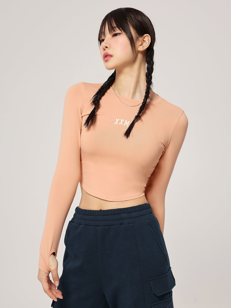 XT4368G コットンライク指穴付き長袖