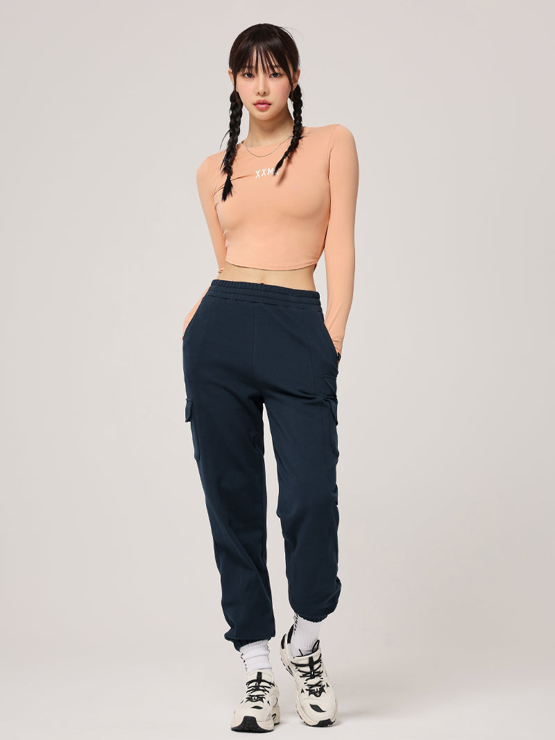 XT4368G コットンライク指穴付き長袖