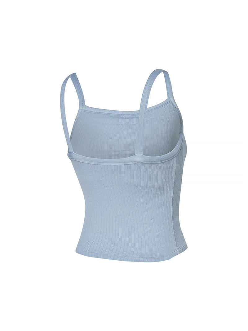 XTFBR01H2 リブ ストレッチ パッド付き キャミソール
