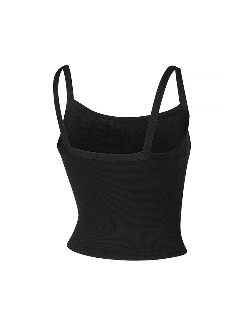 XTFBR01H2 リブ ストレッチ パッド付き キャミソール