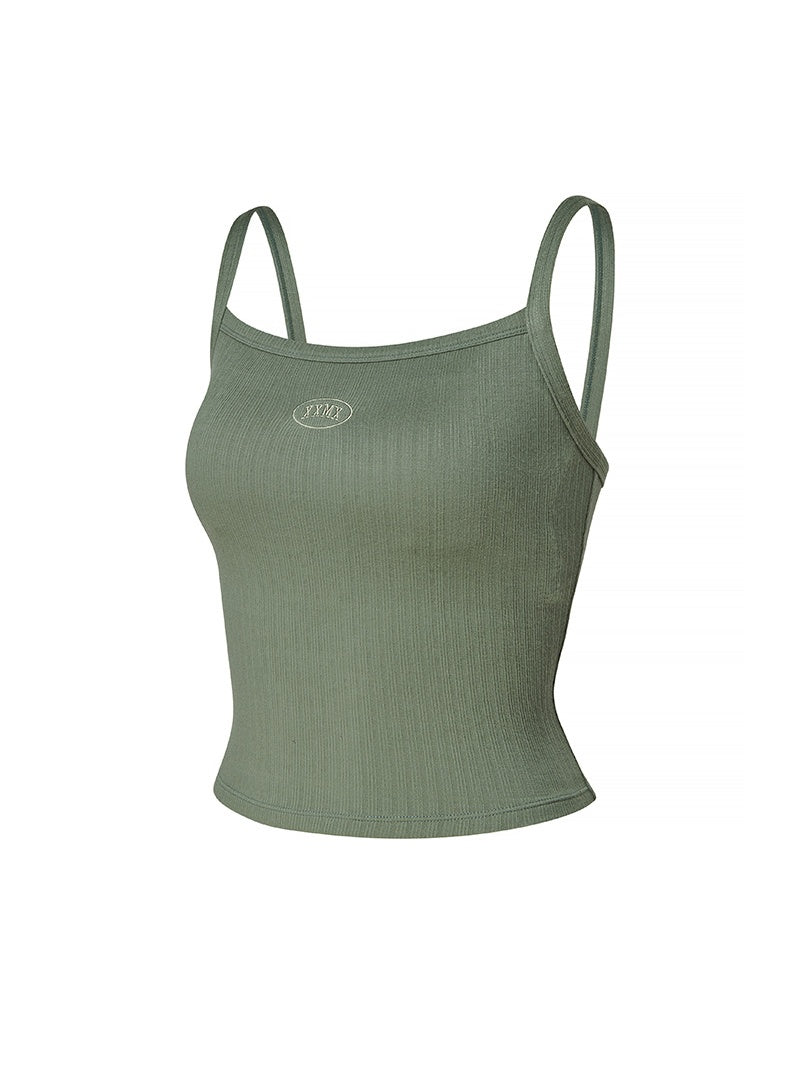 XTFBR01H2 リブ ストレッチ パッド付き キャミソール