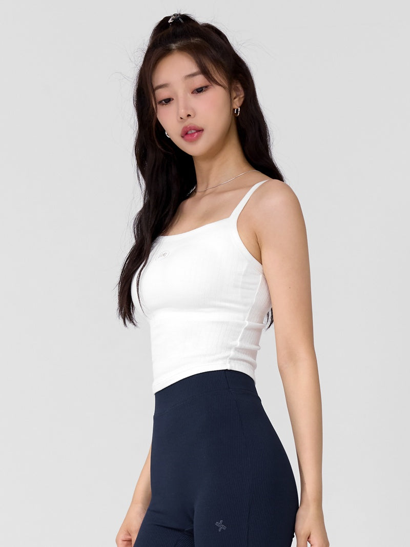 XTFBR01H2 リブ ストレッチ パッド付き キャミソール