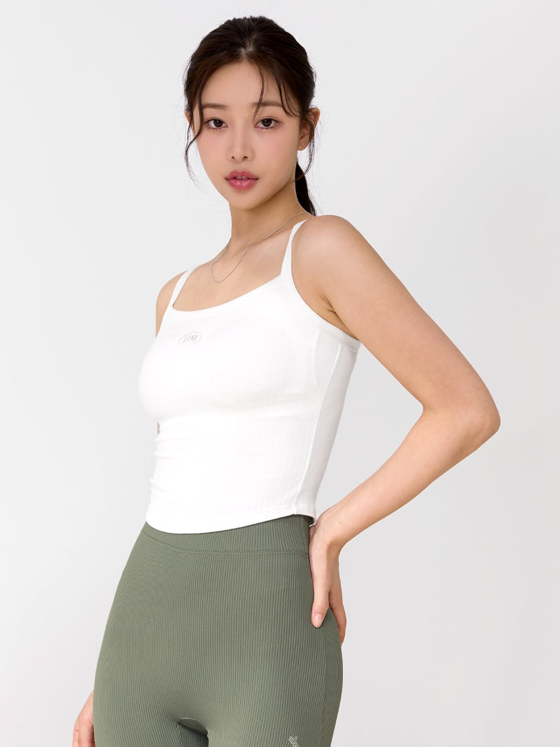 XTFBR01H2 リブ ストレッチ パッド付き キャミソール