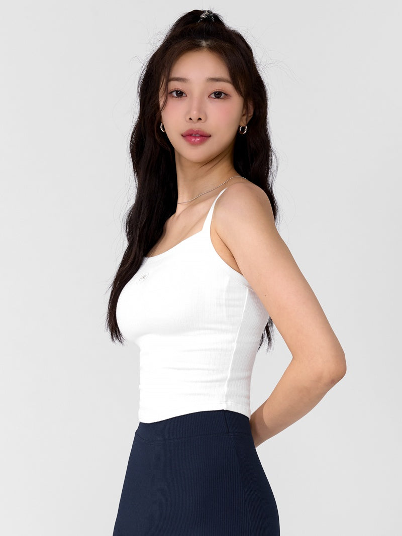 XTFBR01H2 リブ ストレッチ パッド付き キャミソール