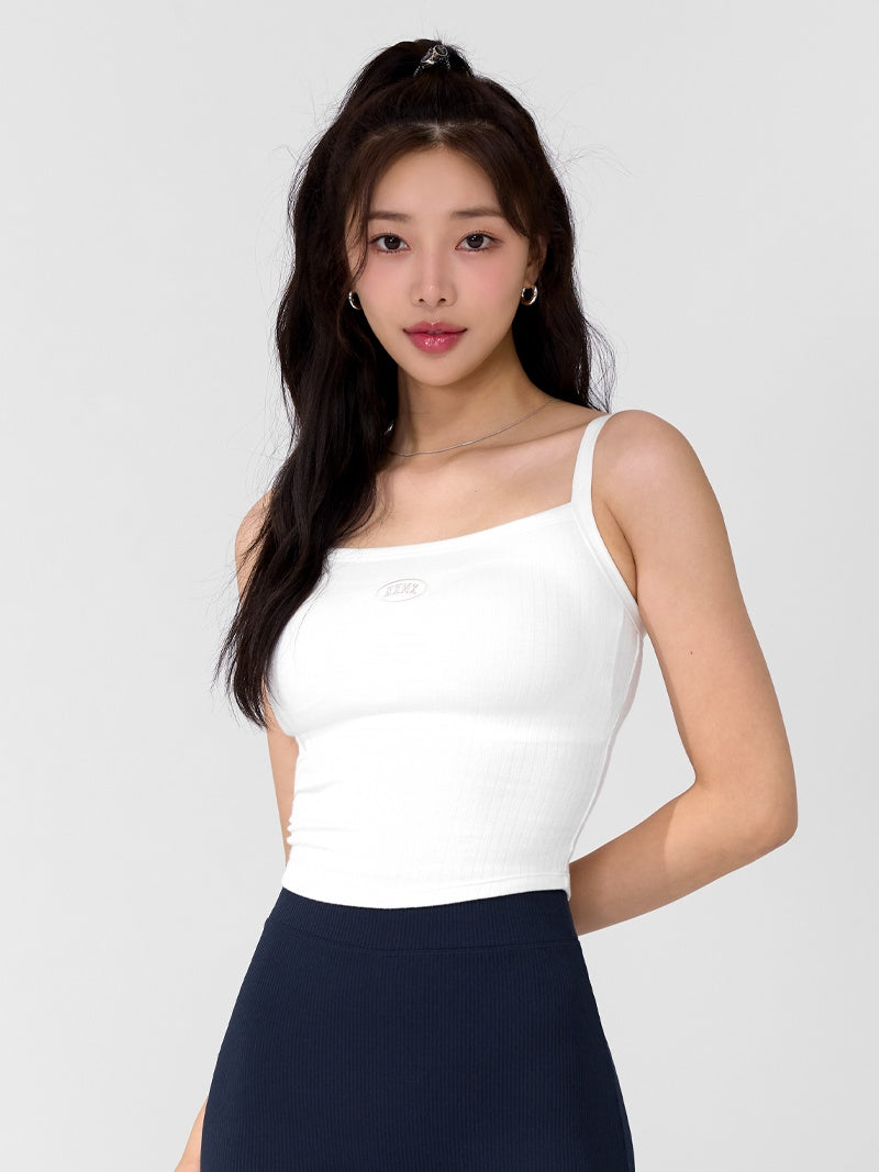 XTFBR01H2 リブ ストレッチ パッド付き キャミソール