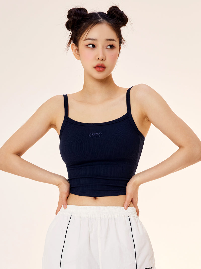 XTFBR01H2 リブ ストレッチ パッド付き キャミソール