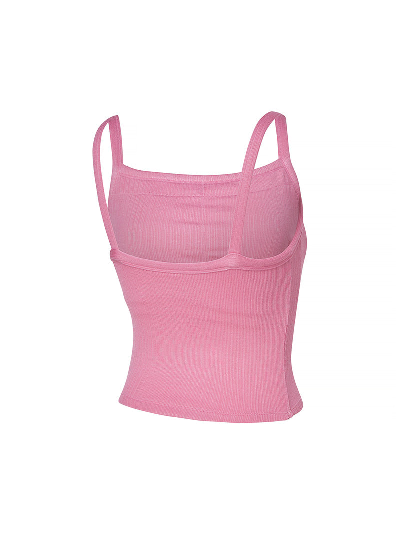 XTFBR01H2 リブ ストレッチ パッド付き キャミソール