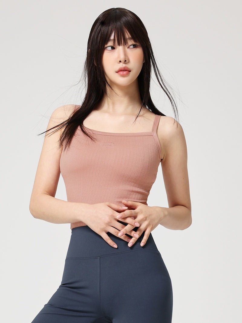 XTFBR01H2 リブ ストレッチ パッド付き キャミソール