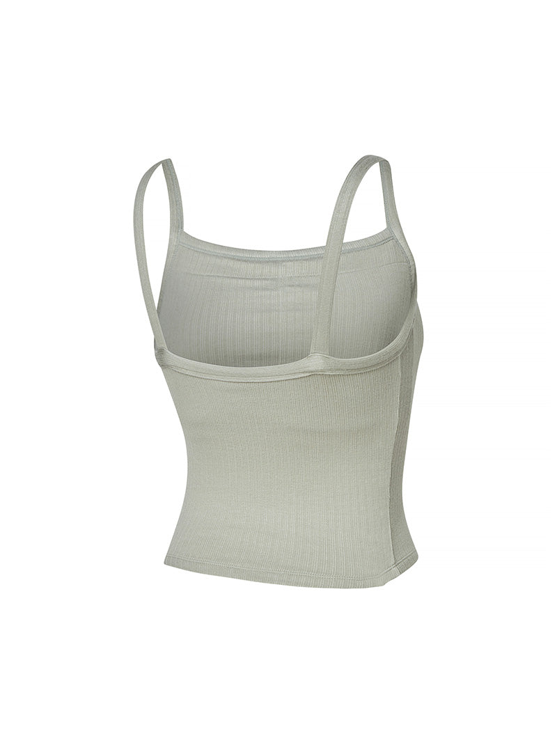 XTFBR01H2 リブ ストレッチ パッド付き キャミソール