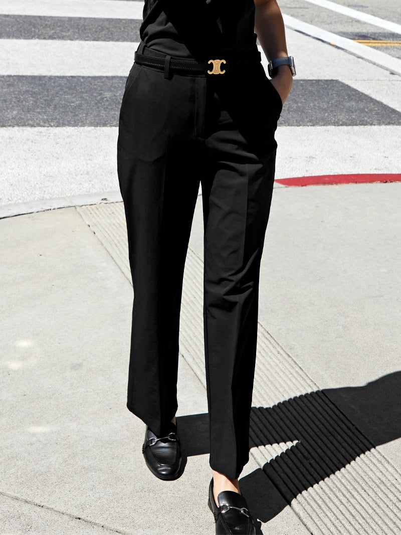 ウエストバンディング・防シワ・撥水 スラックス 9分丈&10分丈