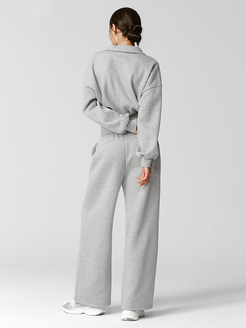 【NEW COLOR】XTFTP11J3 裏起毛 コットン混 ワイドパンツ (単品)