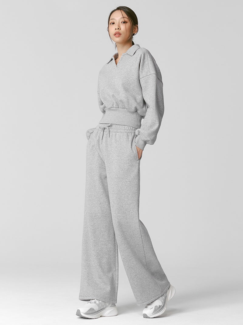 【NEW COLOR】XTFTP11J3 裏起毛 コットン混 ワイドパンツ (単品)