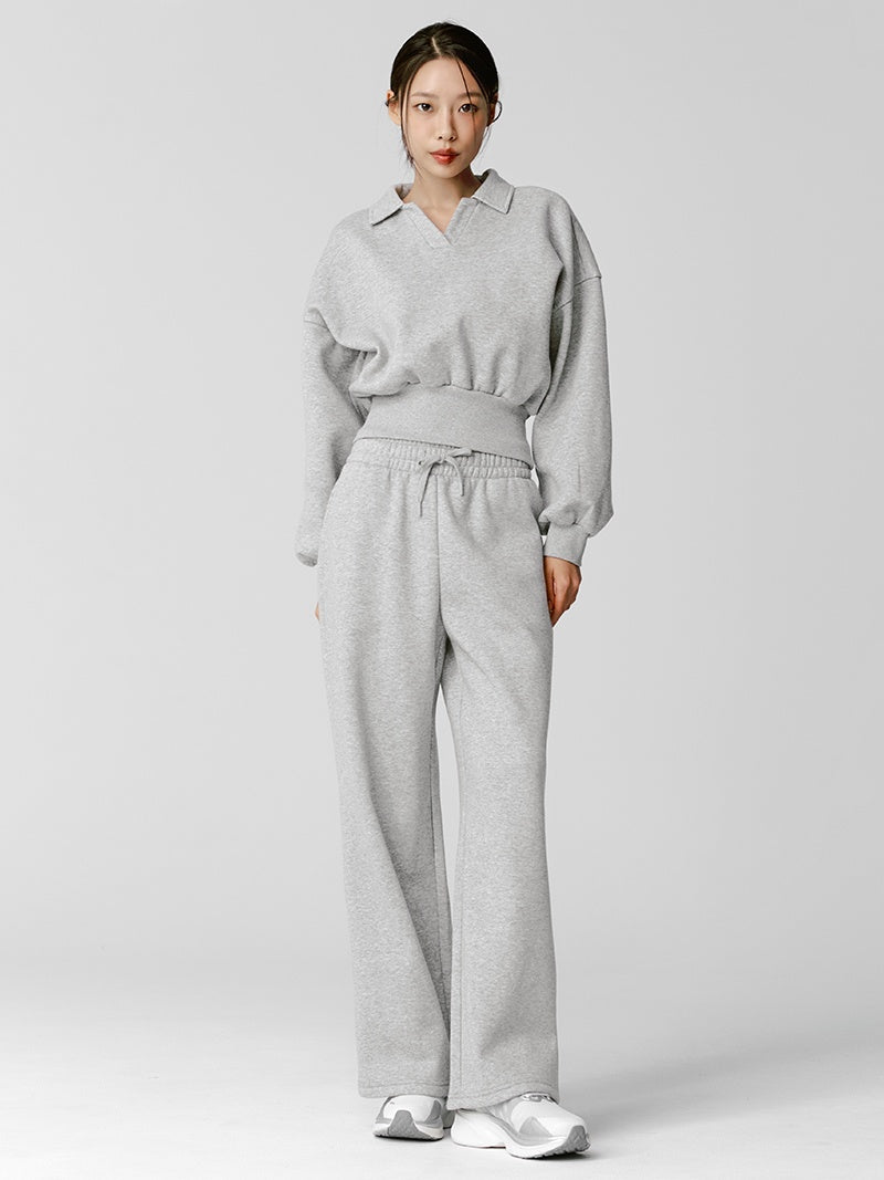 【NEW COLOR】XTFTP11J3 裏起毛 コットン混 ワイドパンツ (単品)