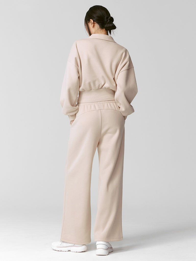 【NEW COLOR】XTFTP11J3 裏起毛 コットン混 ワイドパンツ (単品)