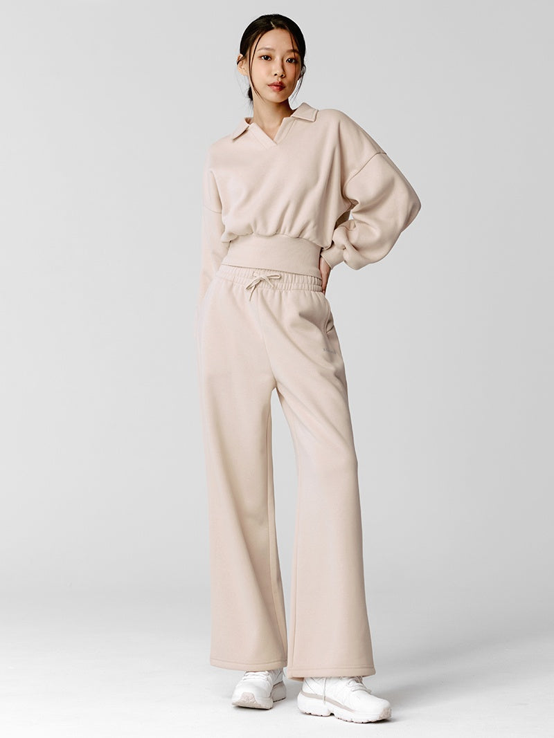 【NEW COLOR】XTFTP11J3 裏起毛 コットン混 ワイドパンツ (単品)