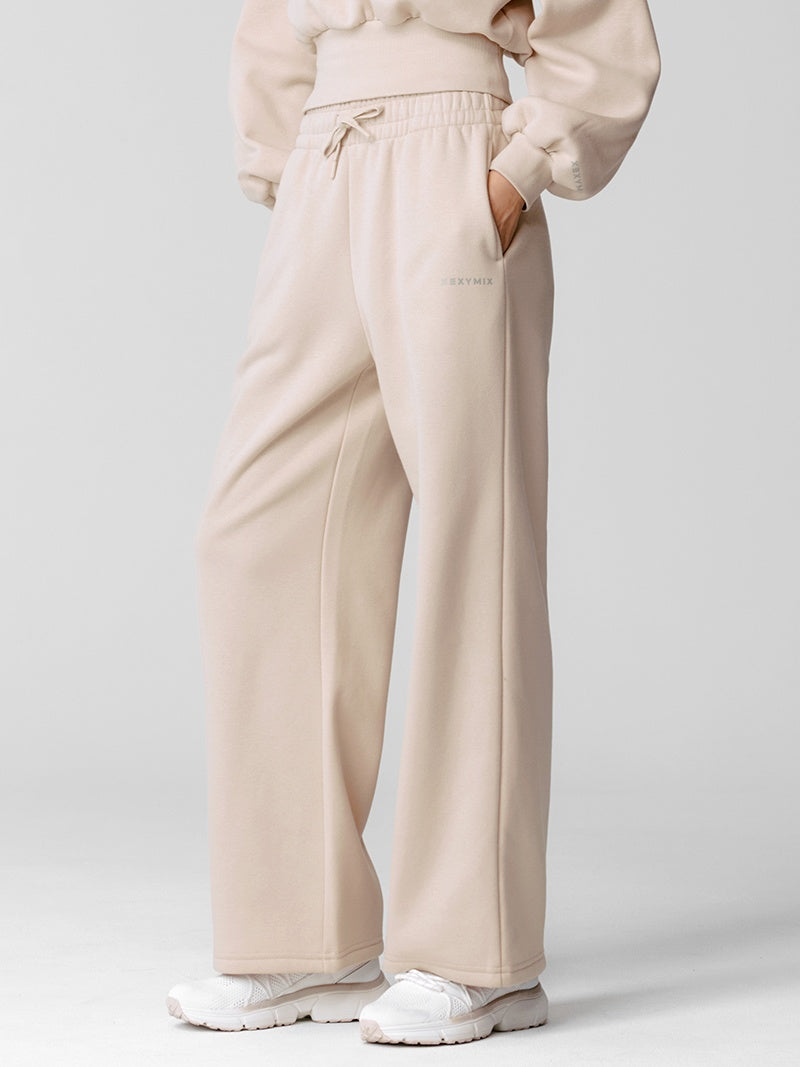 【NEW COLOR】XTFTP11J3 裏起毛 コットン混 ワイドパンツ (単品)