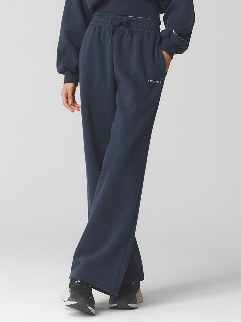 【NEW COLOR】XTFTP11J3 裏起毛 コットン混 ワイドパンツ (単品)