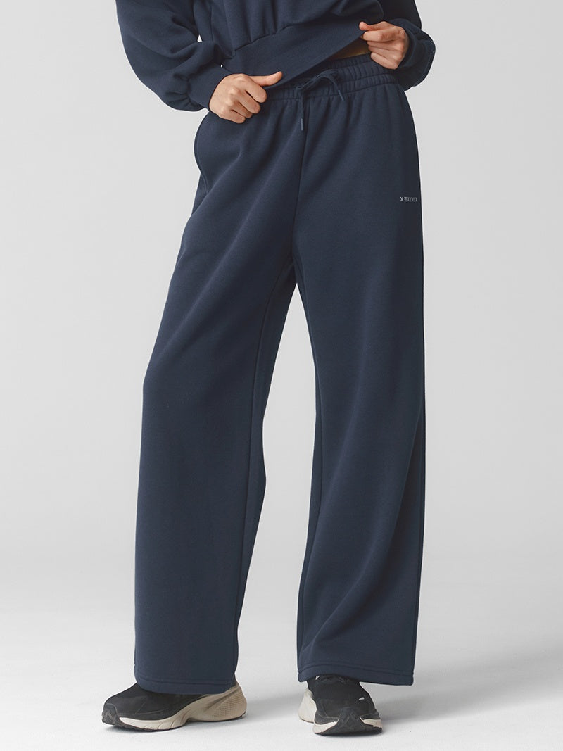 【NEW COLOR】XTFTP11J3 裏起毛 コットン混 ワイドパンツ (単品)